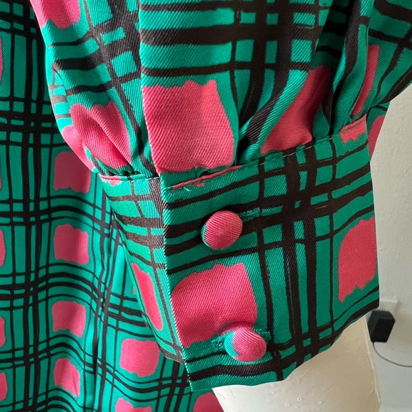 Manoush Arty Tartan SILK shift dress - Picture 8 of 15